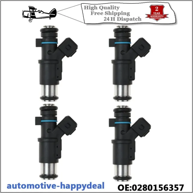 4PCS/set Fuel Injectors Nozzles For Peugeot 206 306 307 1007 Partner 1.4 Citroen