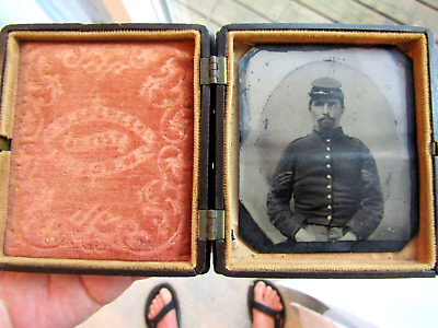 Artillery Sargent ,Hudson Michigan,Photopgraph By D.h. Spencer Ornate Case,1/6