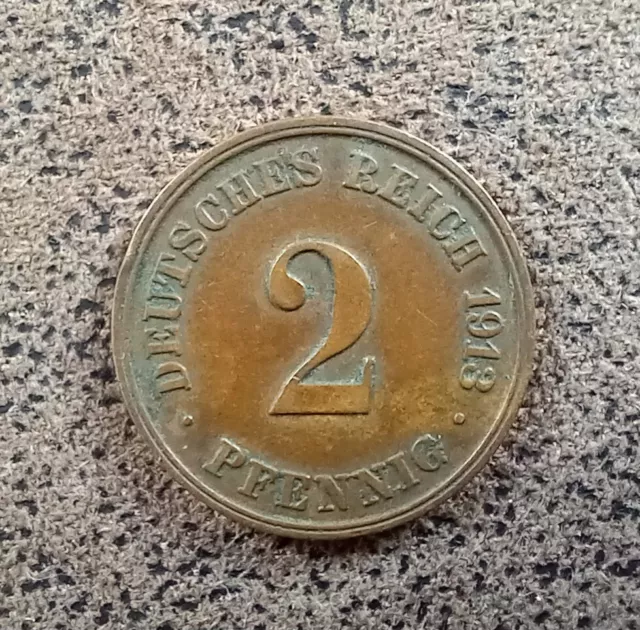 2 Pfennig 1913 *J* Kaiserreich