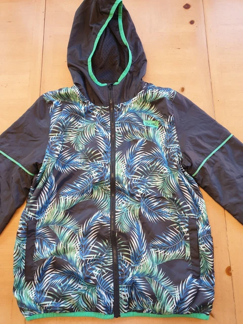 USA Pro by Little Mix Girl's Black Floral Showerproof Jacket Size 12 - 13 Years 2