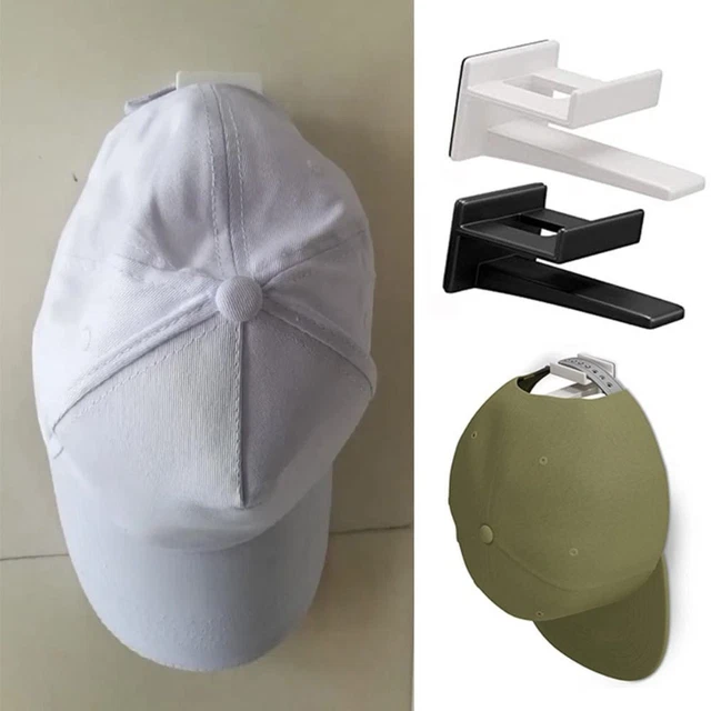 Adhesive Hanging Organizer Hanger Shelf Hat Hooks Baseball Cap Rack Hat Holder