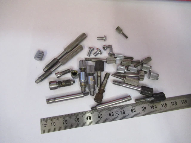 Zeiss / Wild Assorted Hard To Find Screws Microscope Part As Pictured Q5-B-51 Zeiss / Wild Assorted Hard To Find Screws Microscope Part As Pictured Q5-B-51