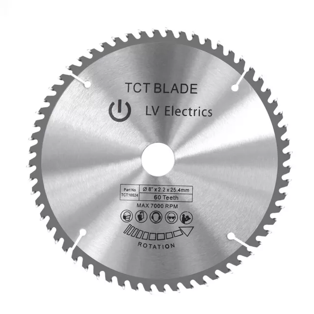 8 inch Circular Saw Blade for Wood Cutting with 1inch 5/8-Inch Arbor 40T 60T