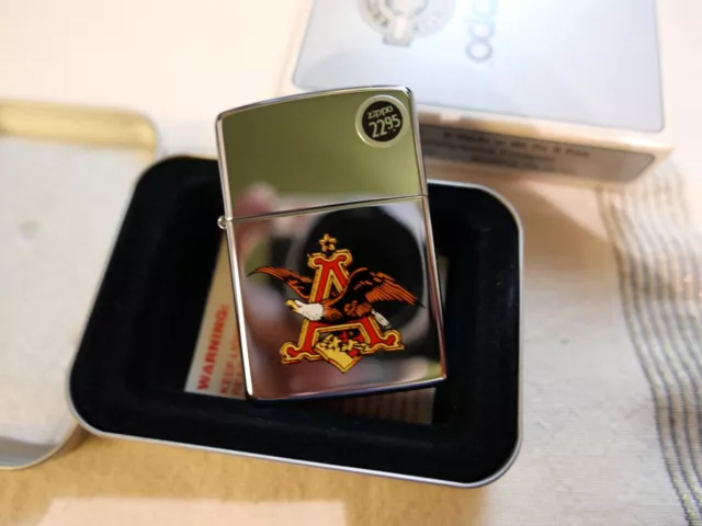 Zippo Budweiser Anheuser Busch Eagle Lighter 1997