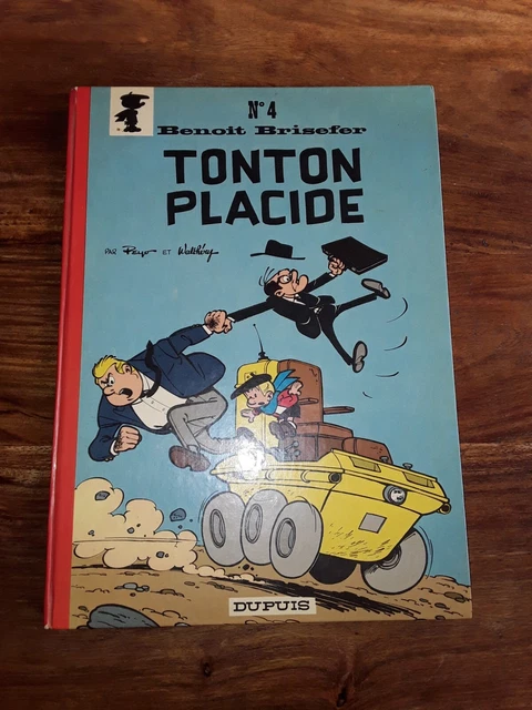 RARE TONTON PLACIDE N° 4 Dos rouge 1969 BENOIT BRISEFER ed Dupuis