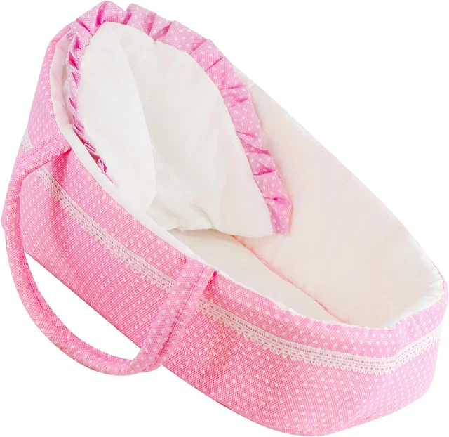 Dolls carrycot moses basket cheap