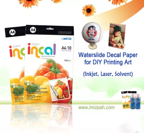 [Incal paper]  INKJET CLEAR Waterslide Decal Papers - 70sheets