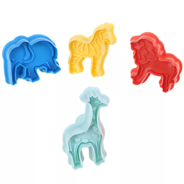 4pcs animal plasticine mold tools sand kids clay model toy cookies baking d YK