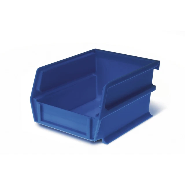 DuraHook BinKits LocBin Hanging & Interlocking Bins 8-Pk Small/Medium Blue