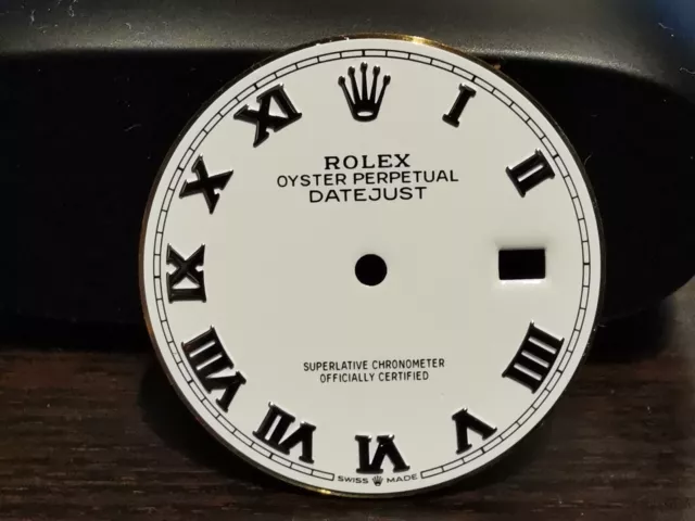 Quadrante Dial Rolex Datejust 126234 36mm Bianco Numeri Romani ORIGINALE