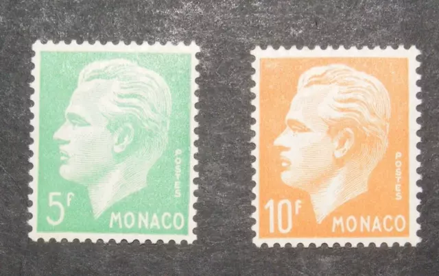 Monaco série incomplète Prince Rainier III timbres de 1950-51 AFFAIRE