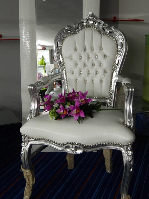 Foglia Oro Sedie 700 Veneziano Set Di Sedie Luigi Filippo In Noce