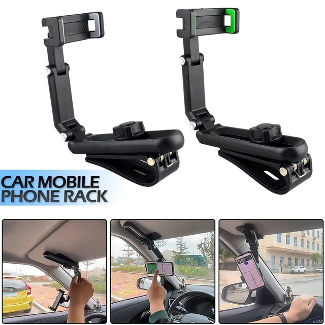 Supporto telefono auto 360° supporto di montaggio visiera solare fotocamera GPS PDA staffa DVR digitale