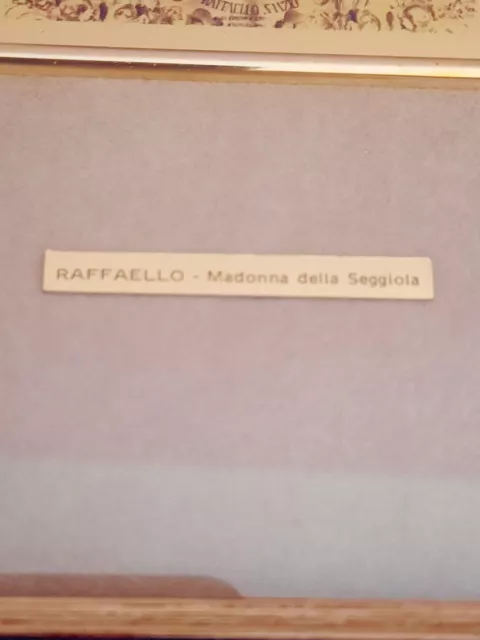 Quadretto Raffigurante   Madonna Della Seggiola creazioni made italy 2