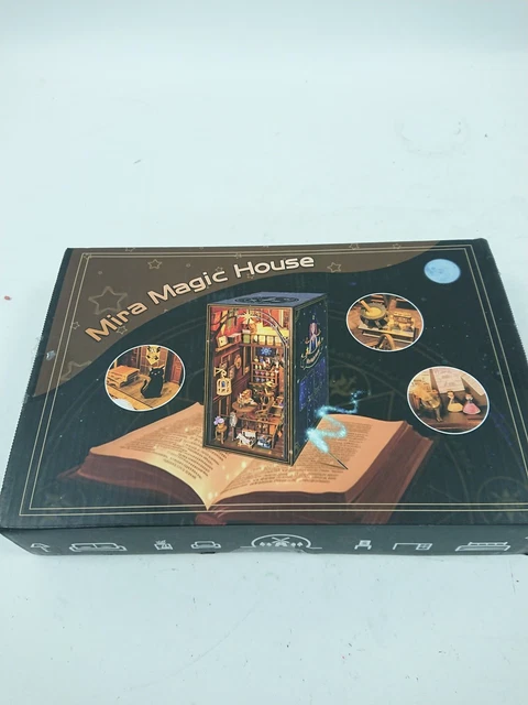Magical Owl Book Nook - Wooden DIY Miniature Dollhouse Building Model Kit For Adults & Teens