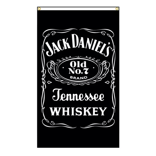 Jack Daniels whisky flag 90x150cm or 60x90cm/3x5ft or 2x3ft