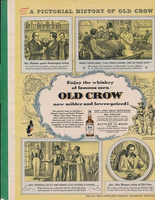 Magazine Ad - 1955 - Old Crow Whiskey
