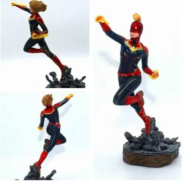 Avengers Endgame Captain Marvel Figure Carol Danvers Statue Iron Studios 22cm