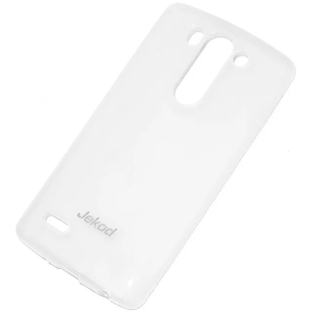 Jekod Custodia Originale Silicone Cover Retro Tpu Case Lg G3 S Dual Sim Bianca