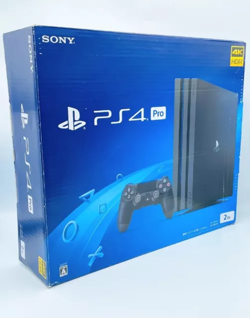 SONY PLAYSTATION 4 PS4 Pro 2TB Jet Black CUH-7200C B01 with Box