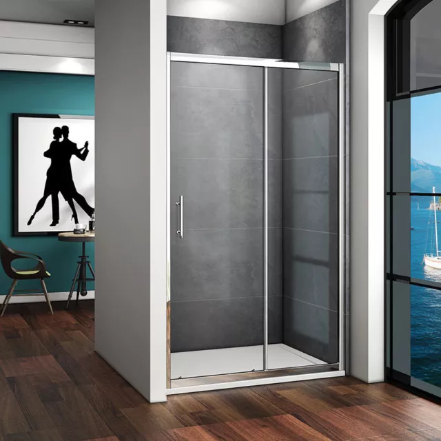 Shower Screen Door Wall To Wall Shower Door 1000/1100/1200/1300/1400/1500/1700mm