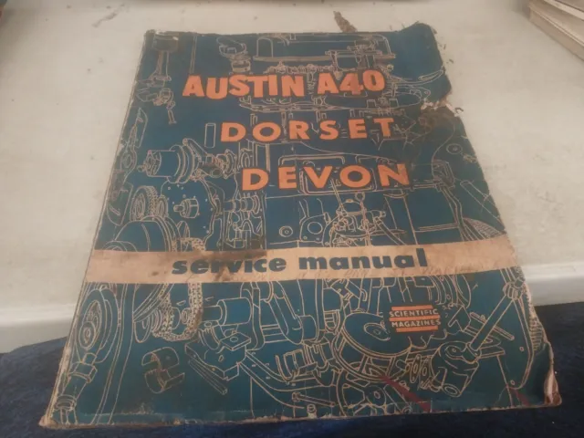 1949 ? AUSTIN A40 DORSET & DEVON Australian Workshop Manual