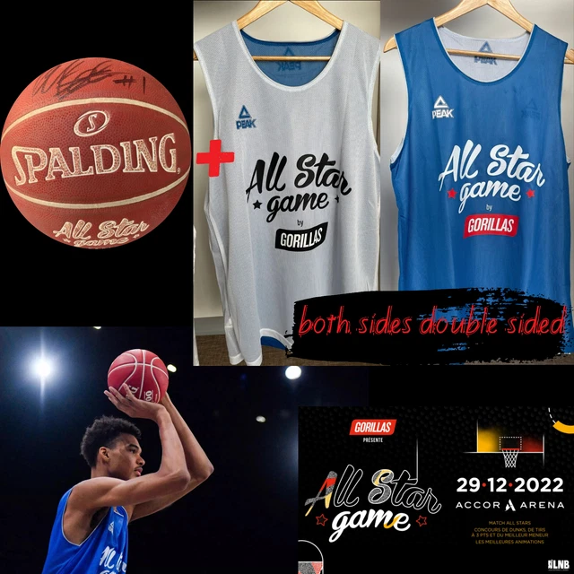 MAILLOT WORN BY victor wembanyama training all star game pick draft nba