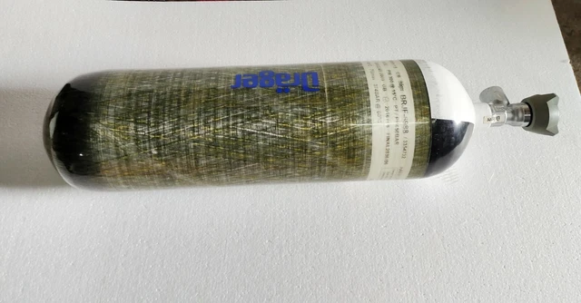 Drager 310 Bar 6.8L Carbon Fiber Breathing Air Cylinder