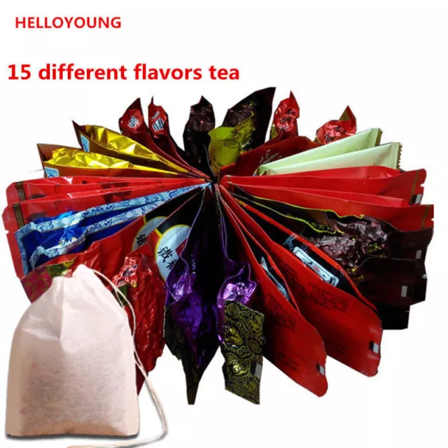 15 Kinds of Tea Tieguanyin Green Tea Milk Oolong Tea Dahongpao Black Tea Herbal