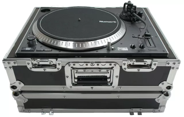 Harmony HC1200BMKII Flight Turntable Custom Case fits Audio Technica AT-LP1240