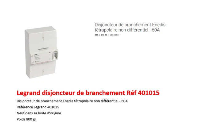 Télécommande Motorisée Legrand 07373 - Pour Réarmement De Disjoncteur (neuf)
