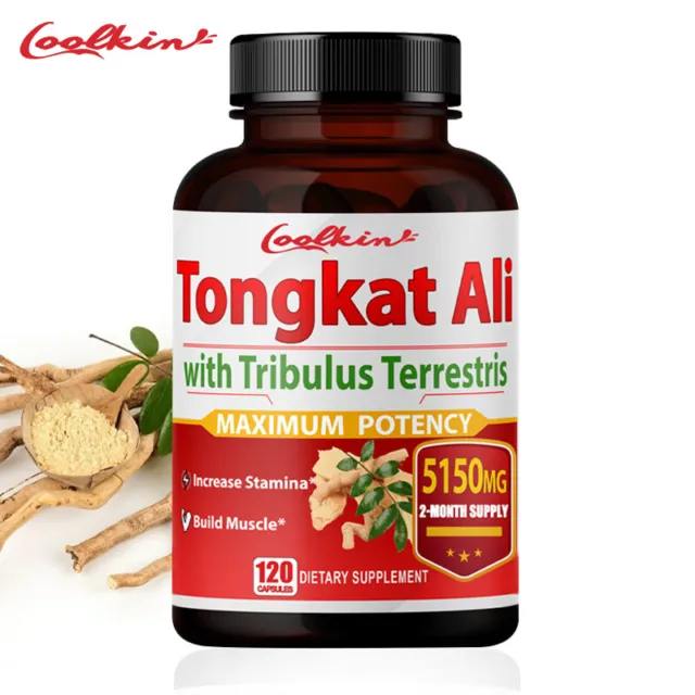 Tongkat with Tribulus Terrestris - Horny Goat Weed, Maca - Testosterone Booster