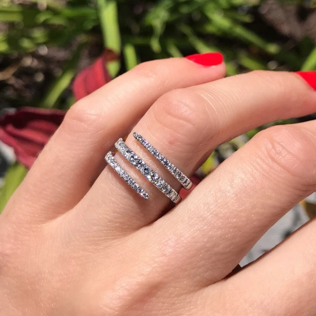 Orecchino A Borchie Grandi 8 Carati Taglio Rotondo VVS1/D Creato - Foto 7