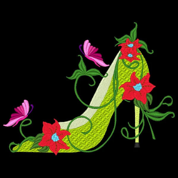 Fashionista Shoes - 30 Machine Embroidery Designs (Azeb) 10