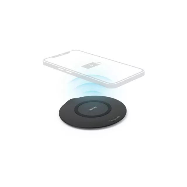 Hama QI-FC15 kabelloses Induktion 15W Ladepad Ladegerät Handy Wireless Charger