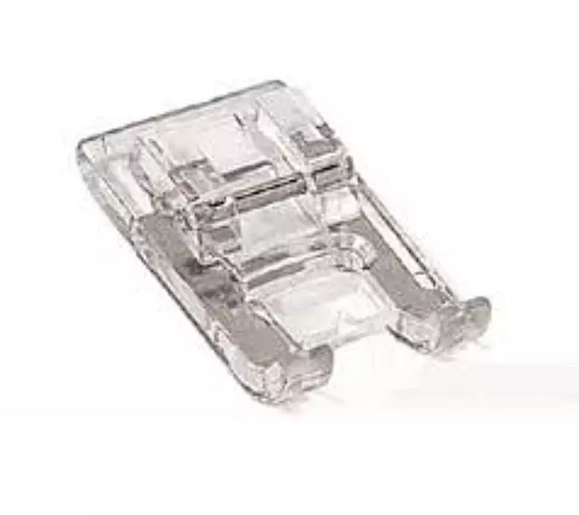 Sewing Machine Clip On Clear View Satin Foot Fits Brother/Janome/Toyota/Singer +