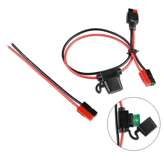 1PCS 30A For Anderson Plug Wiring Medium Blade Fuse Holder Power Harness 14AWG