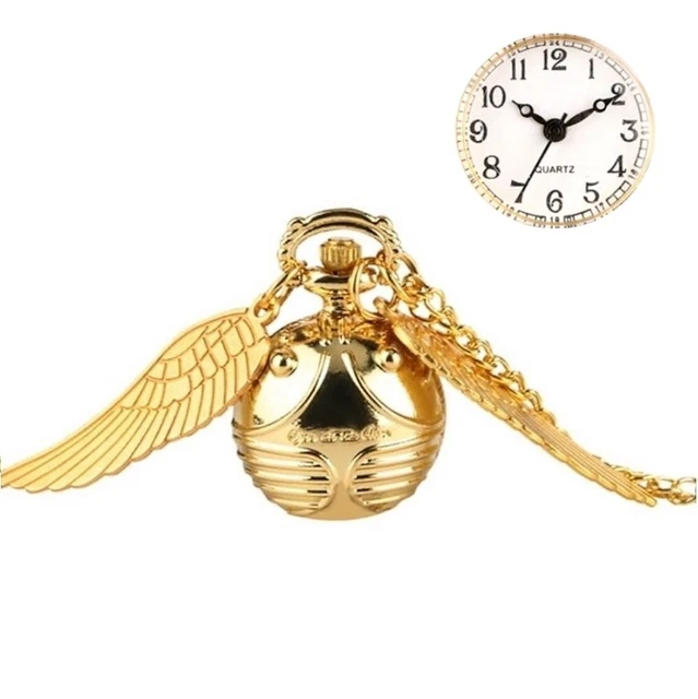 Montre Harry Potter Vif D'Or - Officielle - Cadran Aluminium - Bracelet Noir - Pour Enfants Et Adultes