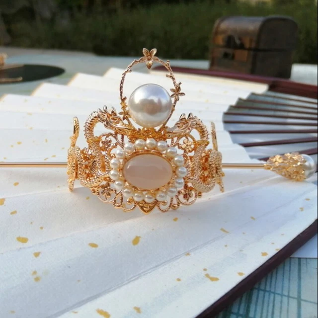 Hanfu Hair Crown Men Chinese Ancient Knight Cosplay Hair Accessories Headdress