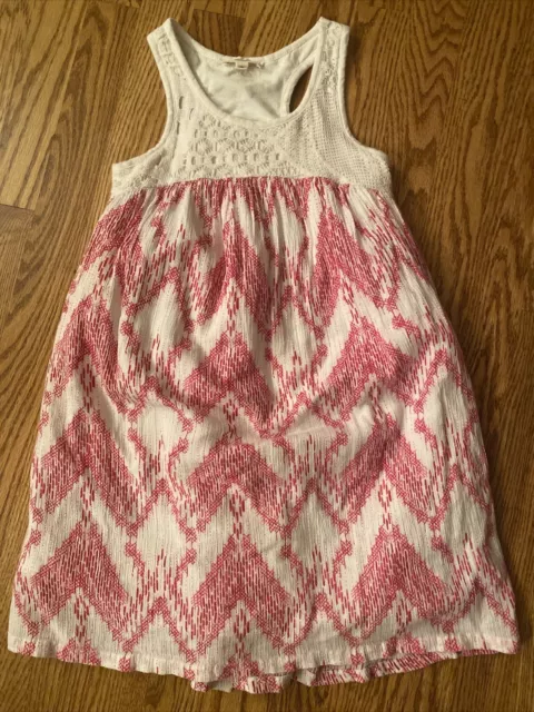 TUCKER + TATE Pink & White  Dress Girl's Size 7  Nordstrom