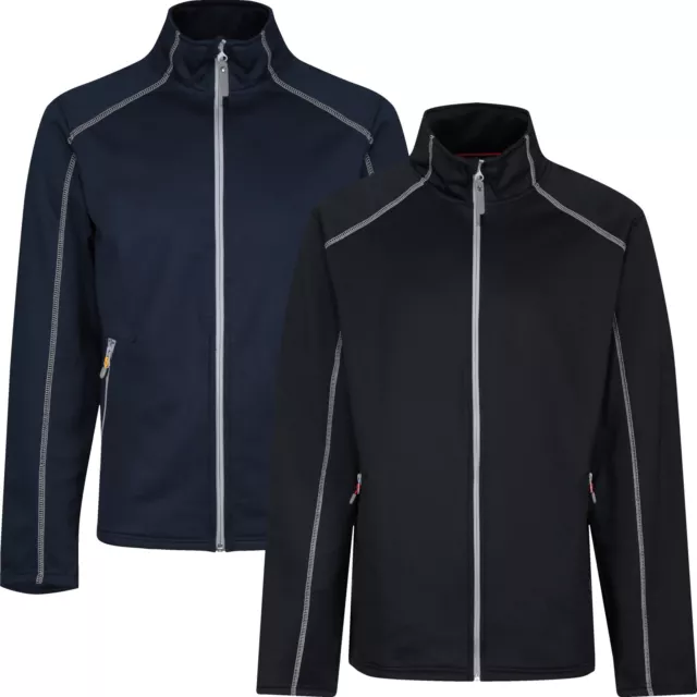 New Mens Fleece Jacket Full Zip Up Softshell Outdoor Coat Work Warm Top Pockets