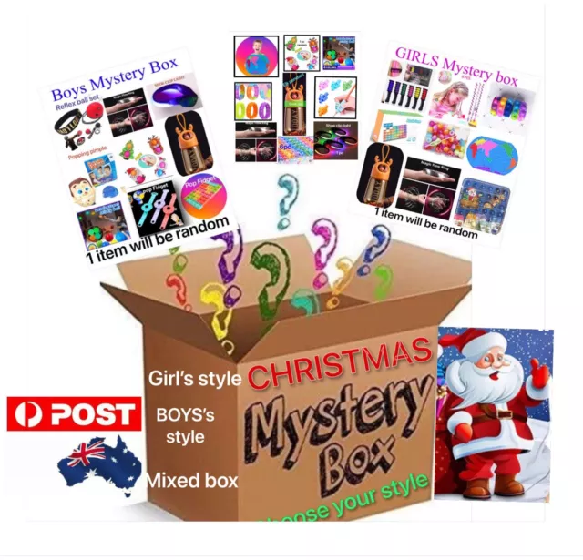 Xmas Gift Surprise Box Girls Boys Stocking Fillers Fidget Pop Kids Toys Gadgets
