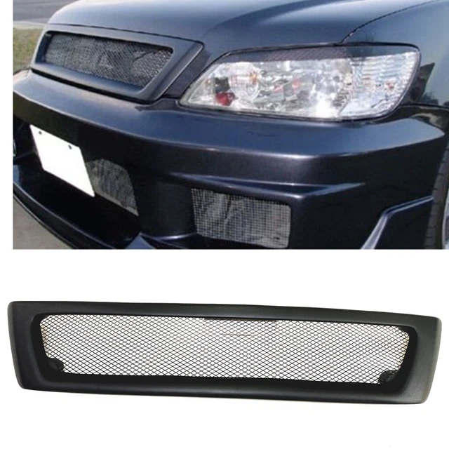Chrome Shell Black Insert Front Bumper Upper Grille For Mitsubishi Lancer 2002-2003 – Direct Replacement