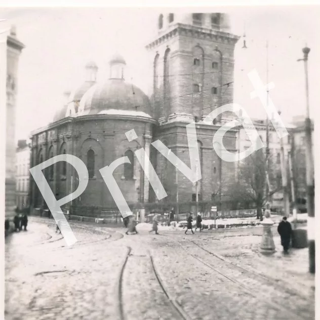 FOTO WK2 LEMBERG Sakralbau MariäEntschlafensKirche 1944 Ukraine M1.32