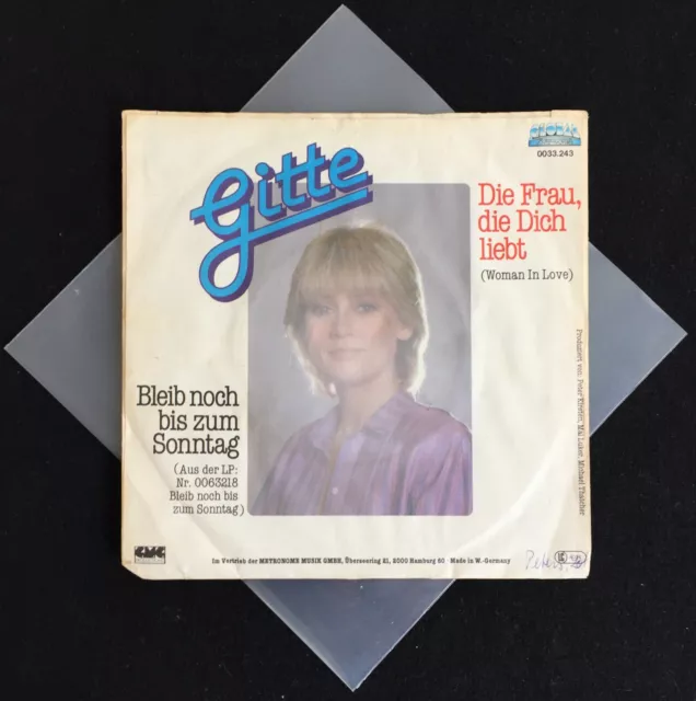 Gitte・Die Frau die Dich liebt・7" Vinyl・In good condition!