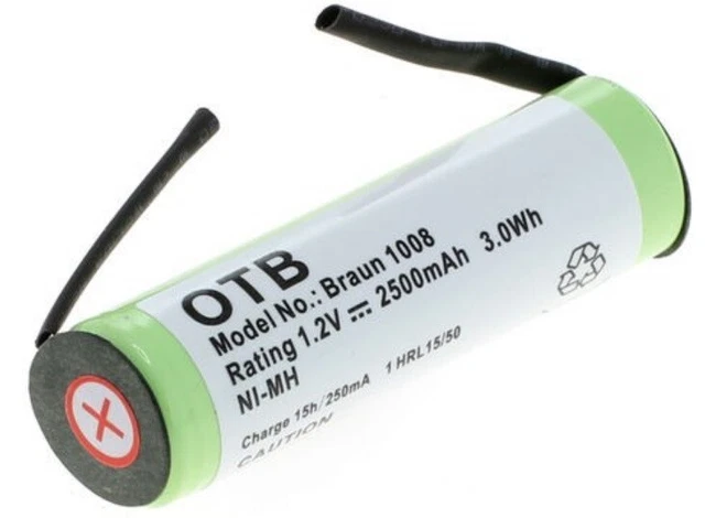 NI-MH Batería para Braun 6515 6518 6520 6522 6525 6550 6610 Cepillo de Dientes
