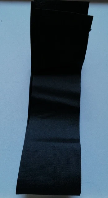 75 cm de 10 cm tela negra para sujetar ojos y gancho