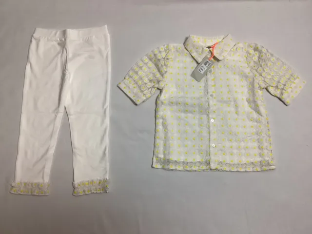 Set outfit mini margherita e leggings per ragazze River Island età 2-3 anni