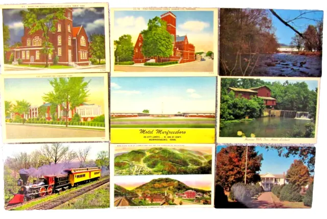 Lot Of 27 Vintage Tennessee Postcards Posted . Unposted, People, Places, Scenery