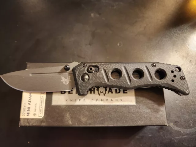 Benchmade Mini Adamas Folding Knife 273GY-1 CPM-CruWear Steel Blade